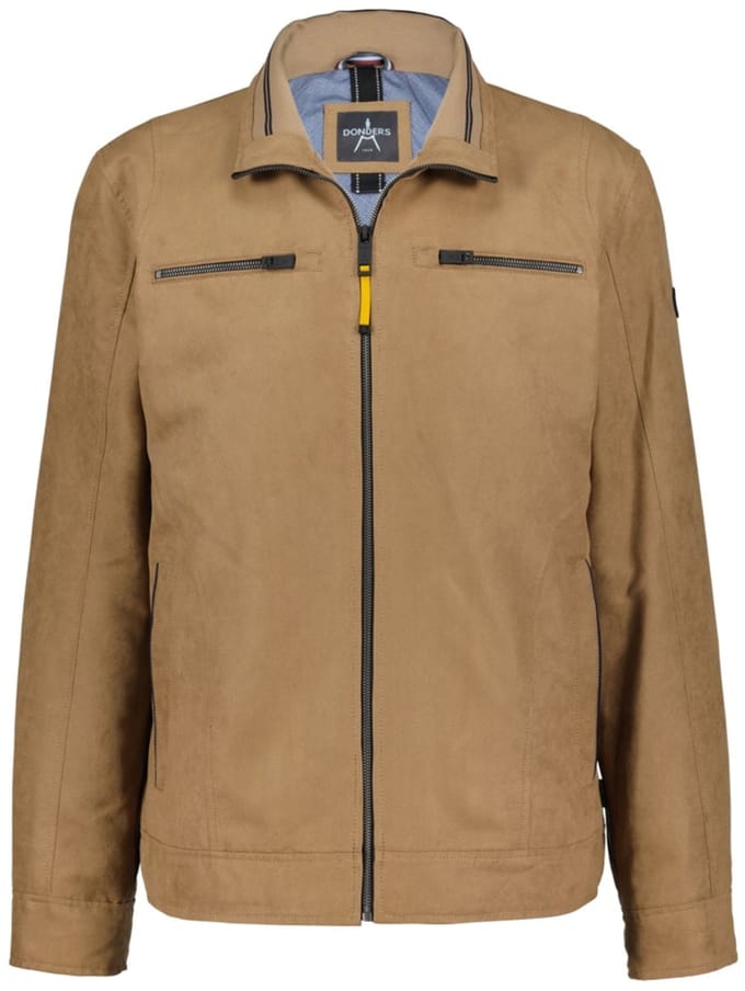 Donders 1860 - Zomerjas - Heren - 4XL - Camel - Katoen - 22025