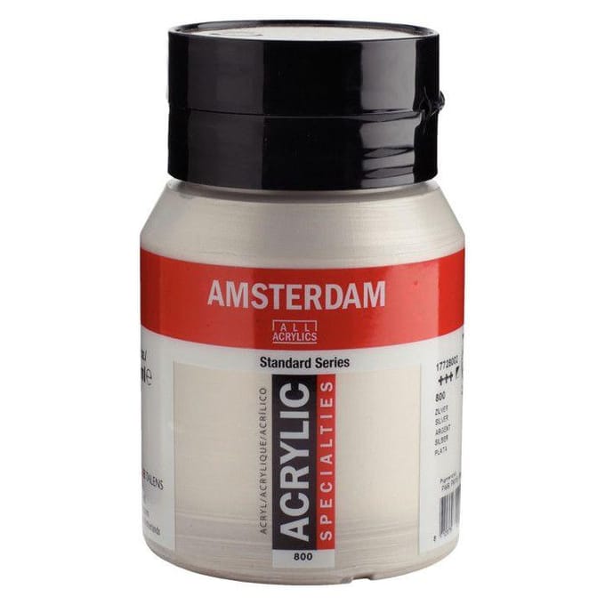 Amsterdam Standard Series Acrylverf Pot 500 ml Zilver 800