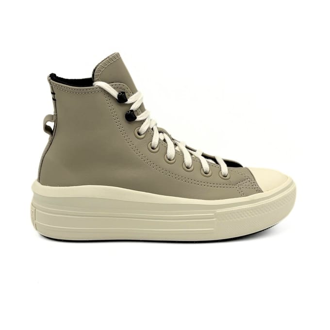 Converse Chuck Taylor All Star Move Platform High Leather (Beach Stone) - Sneakers - Unisex