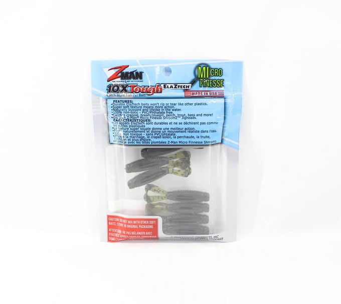 Zman Soft Lure Micro Geit 1,75 Inch 8/Pack Groene Pompoen (6476)