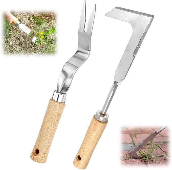 Effectieve Handmatige Onkruidverwijderaar voor Tuin, Groentetuin en Bloembedden
