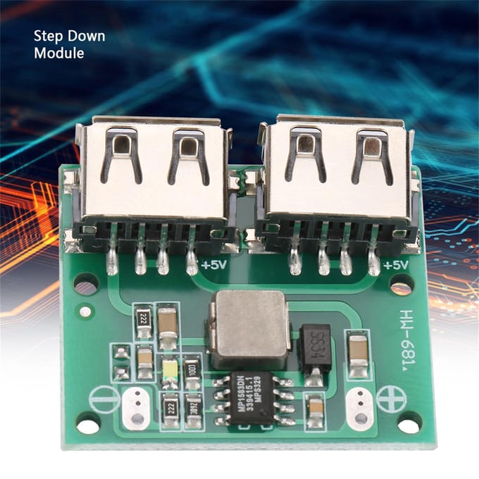 Dubbele USB-uitgang 9V12V24V naar 5V 3A DC?DC Step Down Power Charger Module