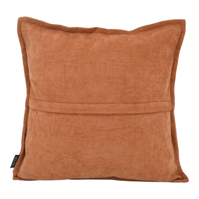NOVÉE Sierkussen chenille piped terra | 45 x 45 cm | polyester