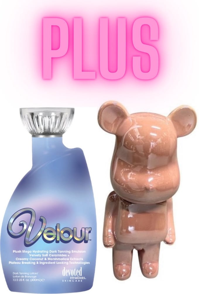 Devoted Creations Velour 400 ml PLUS Beer Roze Groot 22 cm !