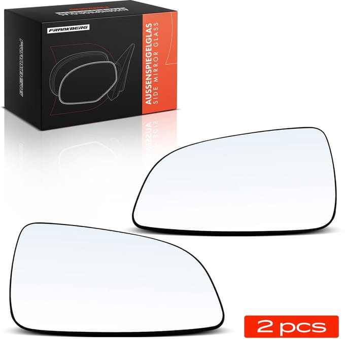 Frankberg 2x Spiegelglas Buitenspiegel Voor voor Opel