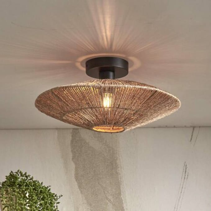 GOOD & MOJO Iguazu plafondlamp Ø 40 cm naturel