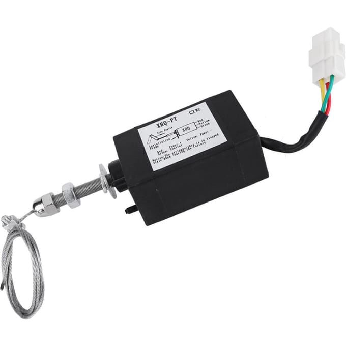 Électrovanne d'arrêt de moteur diesel DC 1224 V(12V) blanc