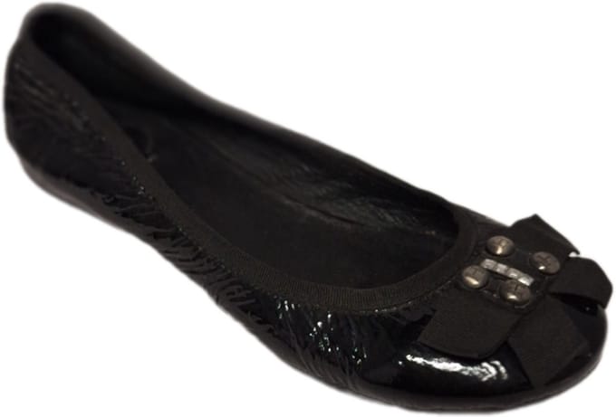 HORNETby Botticelli- LUXE BALLERINA - LEER- NERO- 41