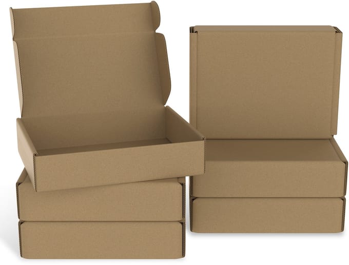 ACXIN 20x15x5cm Verzending Karton Pakket 20 Stuks Recyclebare Vouwdoos Klein Bruin