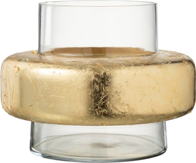 J-Line vaas Cylinder Ring - glas - transparant - Ø 33 cm