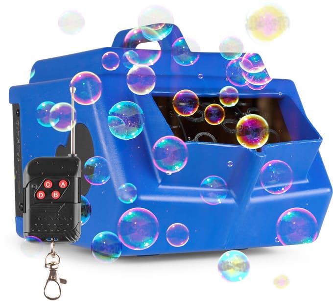 BeamZ B1500 Bellenblaasmachine met dubbele wielen - grote 2 liter tank