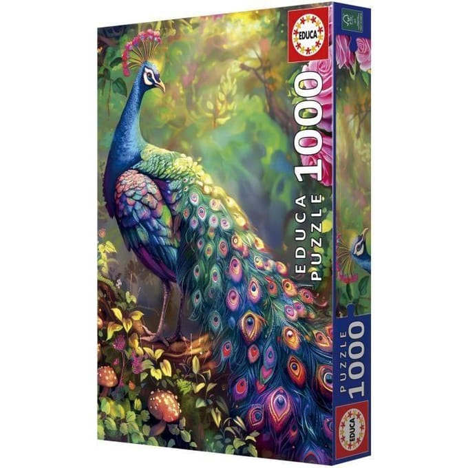 Puzzel - EDUCA - Pauwentuin - 1000 stukjes - 68x48 cm - Voor volwassenen vanaf 12 jaar