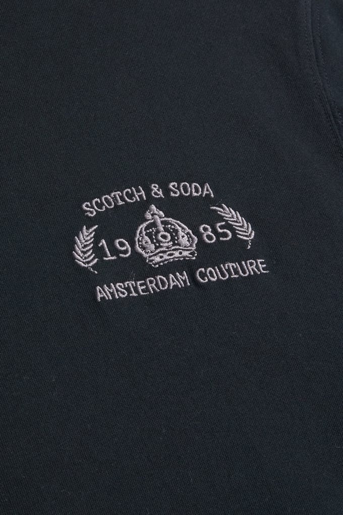 Scotch & Soda Ss Roll Neck Tee Anthracite Taglia: L | T-shirt Outlet | Uomo