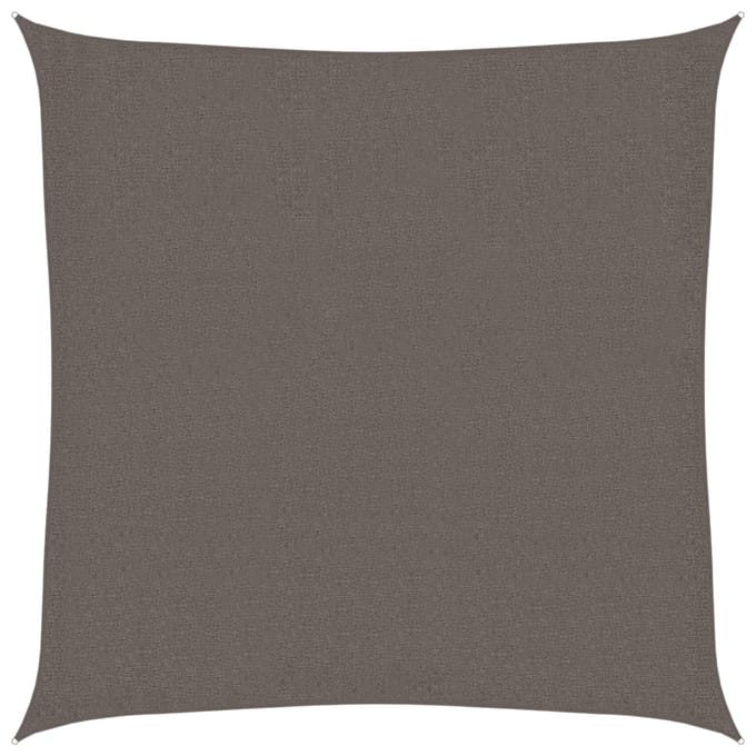 vidaXL - Zonnezeil - 160 - g/m² - 3x3 - m - HDPE - antracietkleurig