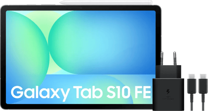 Samsung Galaxy Tab S10 FE 10,9 inch 128GB Wifi Grijs + Oplaadpakket