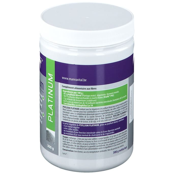 Mannavital Psyllium Platinum Poeder 300g
