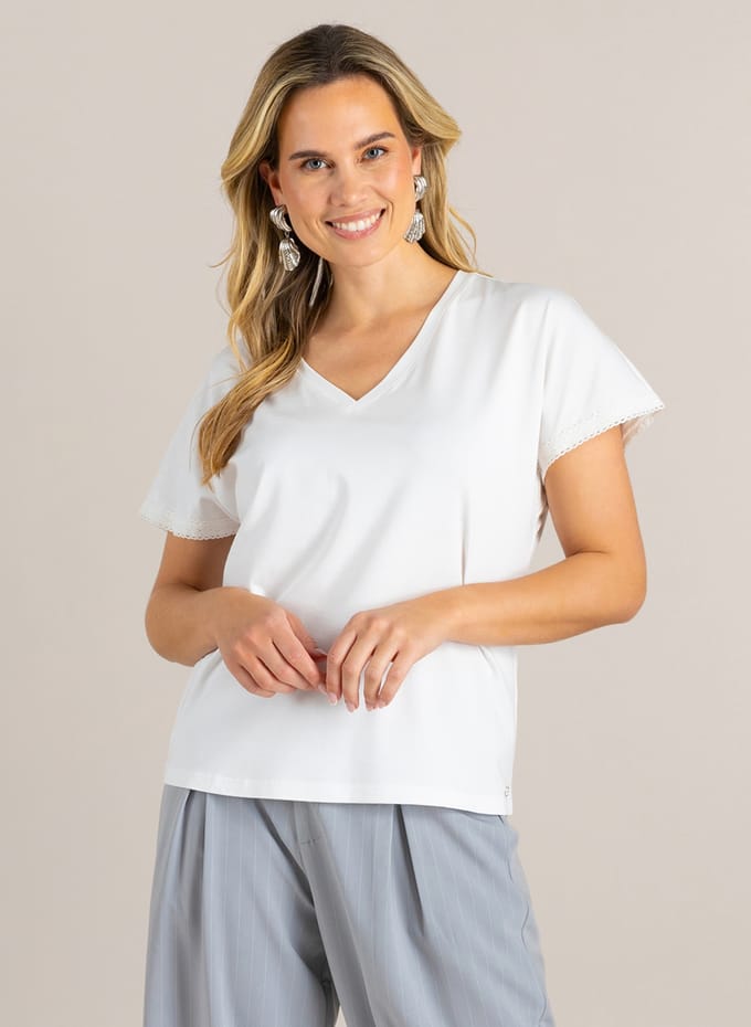IVY BEAU Gennesis Tops - White - maat 36