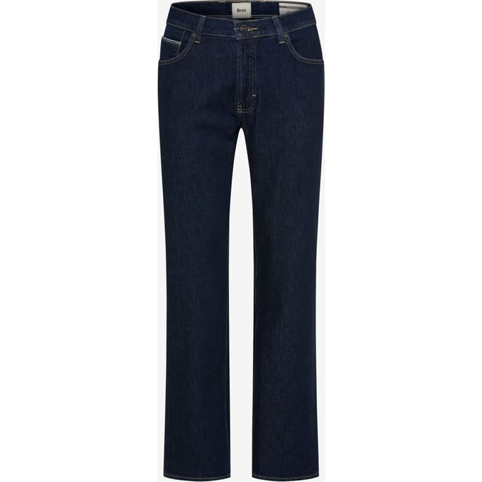 Brax Heren Jeans  Style CLINT BLUE NIGHT USED, denim donkerblauw, maat 32/30