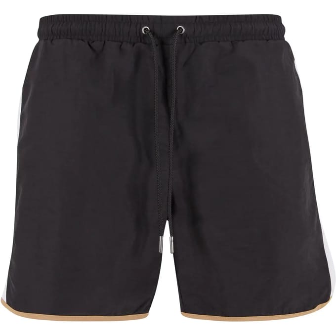 Urban Classics - Retro Look Zwemshorts - S - Zwart