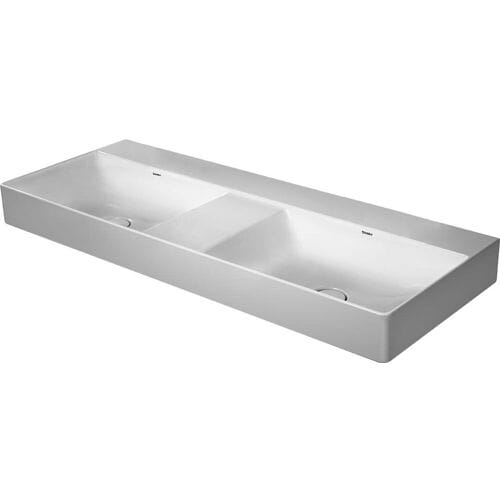 Duravit DuraSquare double washbasin without tap hole 120 x 47 cm 2353120070