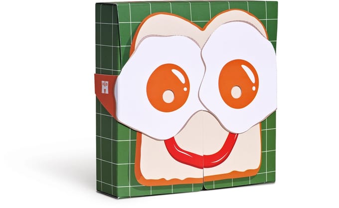 Happy Socks kids giftbox 4P sokken mask multi