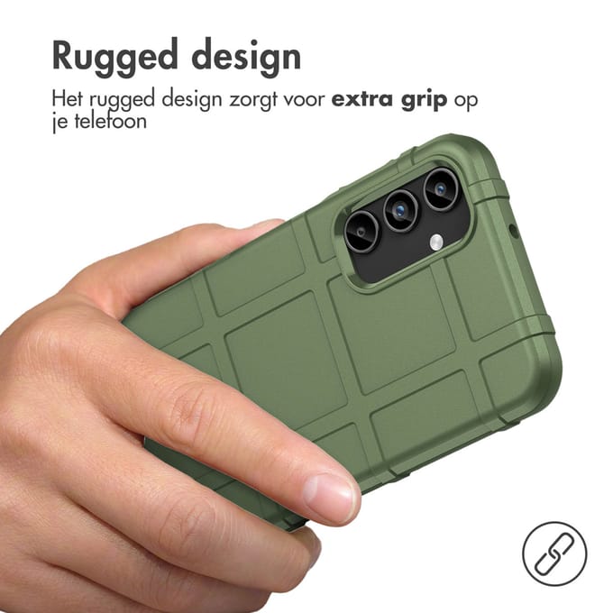 imoshion Rugged Shield Backcover voor de Samsung Galaxy A15 (5G/4G) - Donkergroen