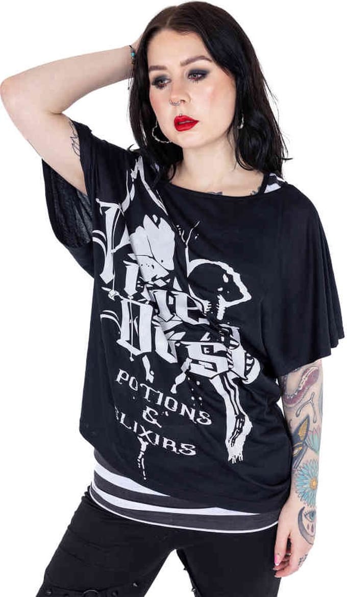 Heartless - Pixie Potions Twin Top - M - Zwart