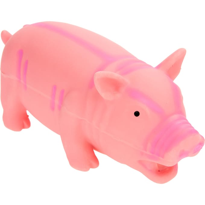 Knorrend Latex Varken roze ca. 23cm lang