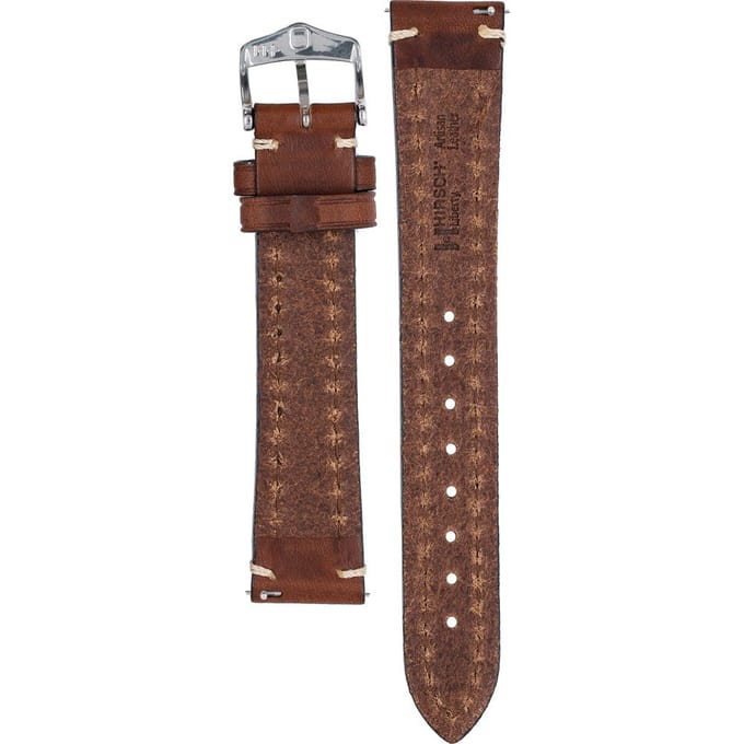 Hirsh Horlogeband Liberty Bruin - Leer - 18mm