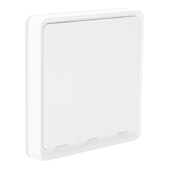ZigBee Scène Schakelaar Draadloos 3?Sleutels Bluetooth Afstandsbediening Muurschakelaar voor Thuis Slaapkamer white