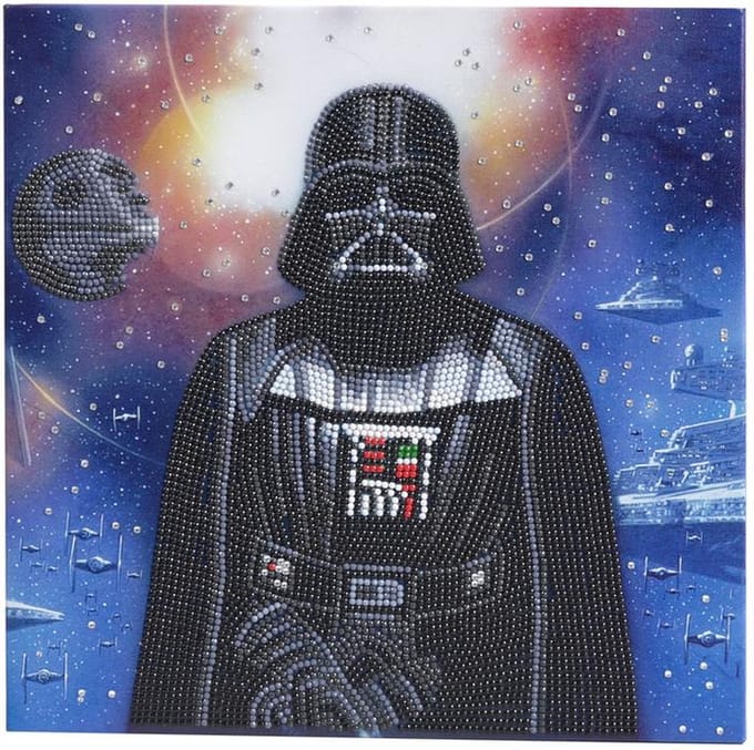 Crystal Art kit ® Star Wars DARTH VADER 30 x 30 cm diamond painting (partial)