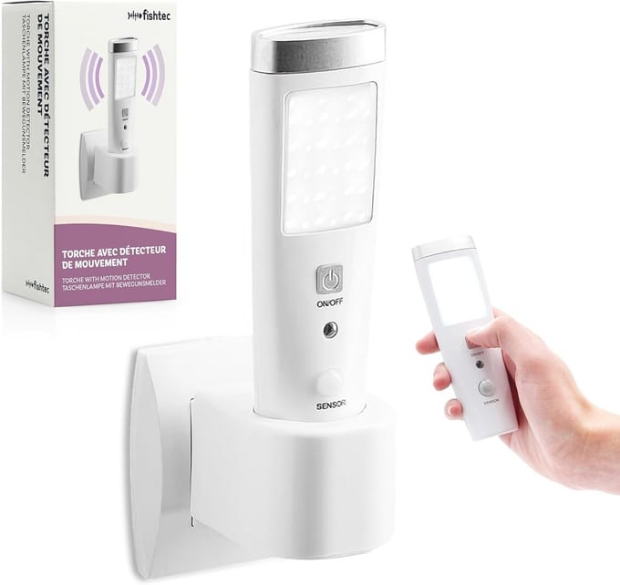 Oplaadbare bewegingsgeactiveerde zaklamp met 15 LED's