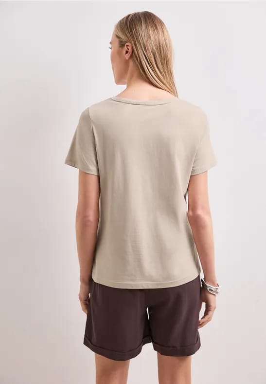 Shirt met ronde hals en Artwork