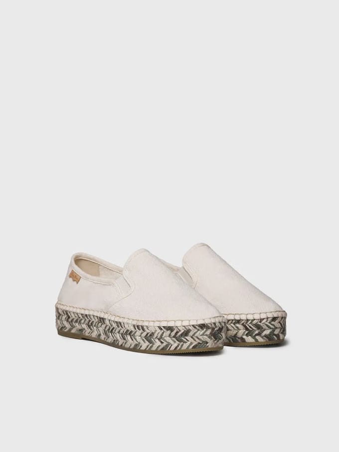 Espadrilles voor dames met veelkleurige jute details | FIORELLA