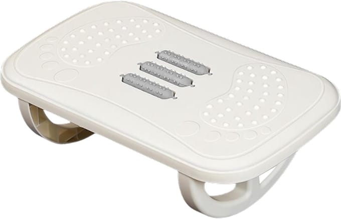 Sturdy Foot Rest Under Desk, Compact Ergonomic Leg Support Stool, Comfortable Feet Stool on Work, Adjustable Aid, Ideal for Home School Apartment Hotel and Workplace