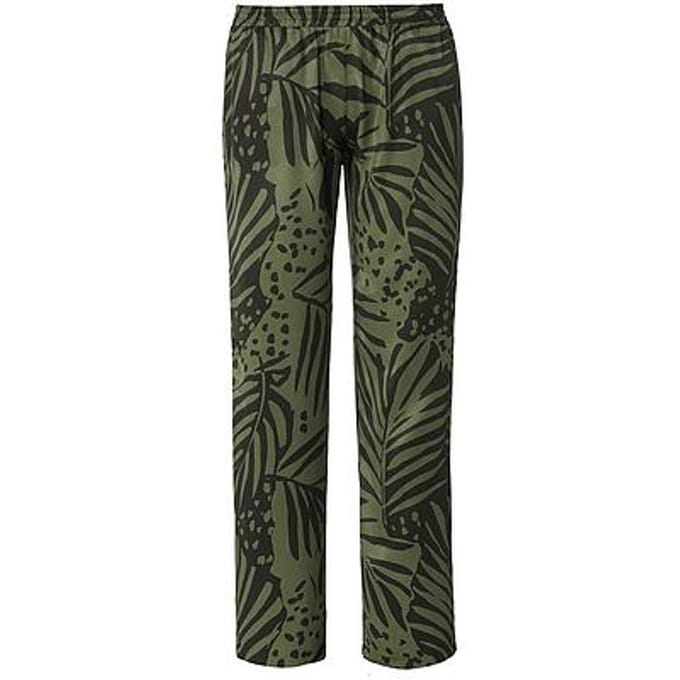 Broek bladprint Van Emilia Lay groen