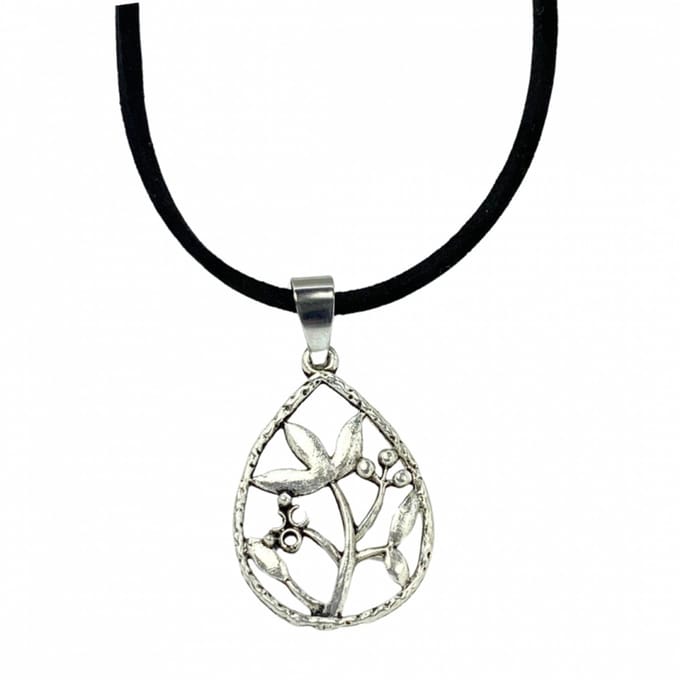 Ketting Zilverkleur takje 45 cm - Charme Bijoux