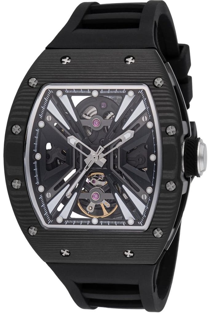 Invicta S1 Rally 49029 Heren Horloge - Automatisch Uurwerk - Roestvrij Staal met zwarte Wijzerplaat - 41mm