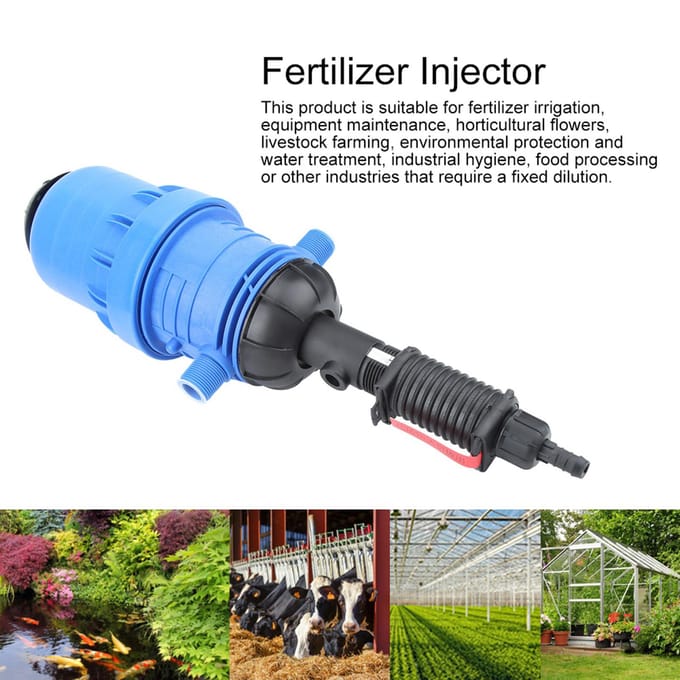 Chemische Meststof Injector Dispenser Proportioneerder Regelbare Doseerinrichting G3/4in (0.4?4procent ) blue