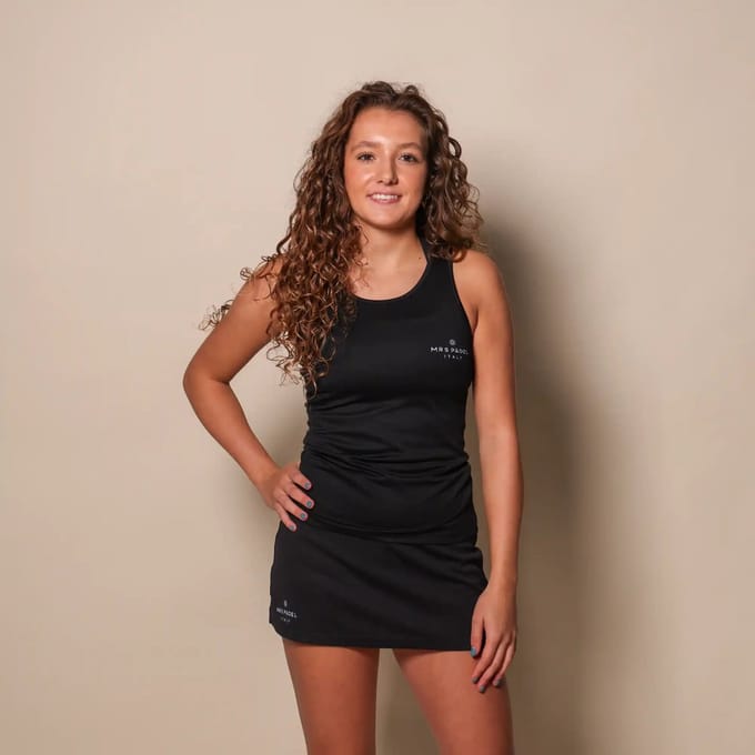 Padel Singlet Zwart - Maat S