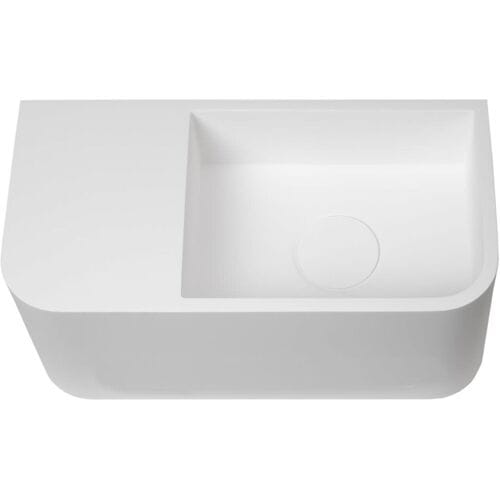 Kronenbach Stone hand wash basin 38 x 19 cm, basin right without tap hole KB137505BK