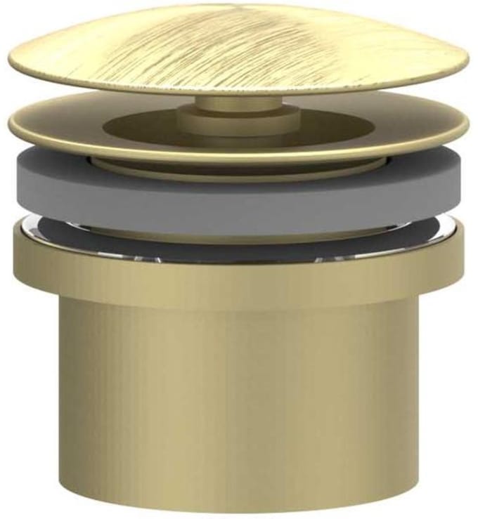 IVY Toebehoren Design plug always open RVS316 geborsteld mat goud PVD