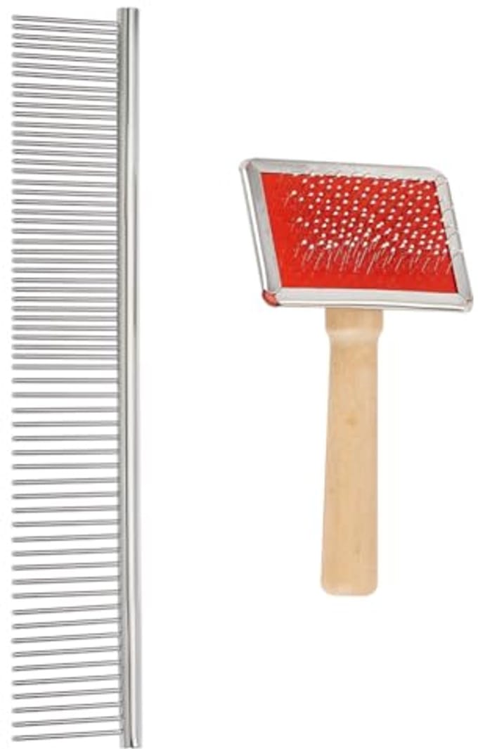 Macrame Fringe Comb Set - 2 Stuks, RVS, Ideaal voor Macrame Projecten