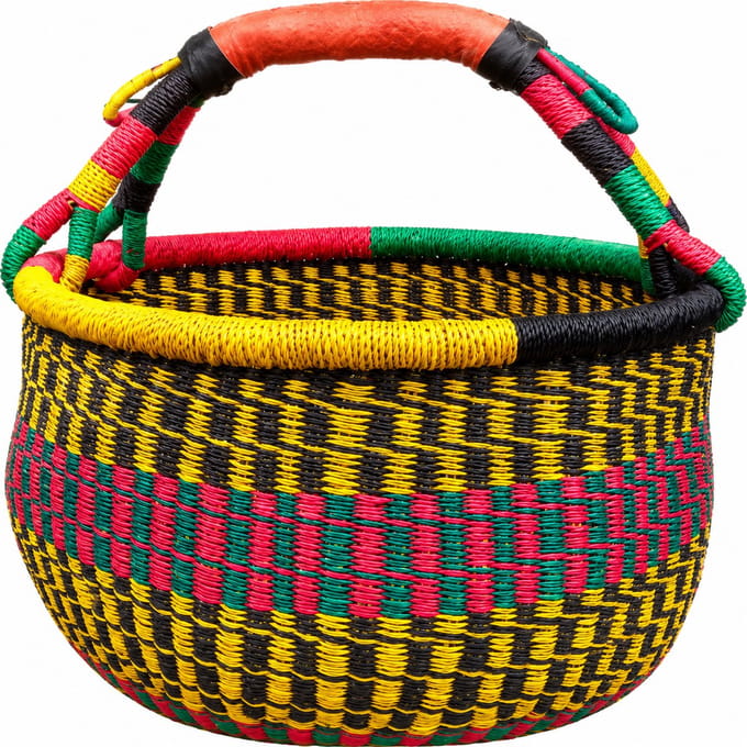 Boodschappenmand - 100% leren handvaten - Pomme Chatelaine.NL