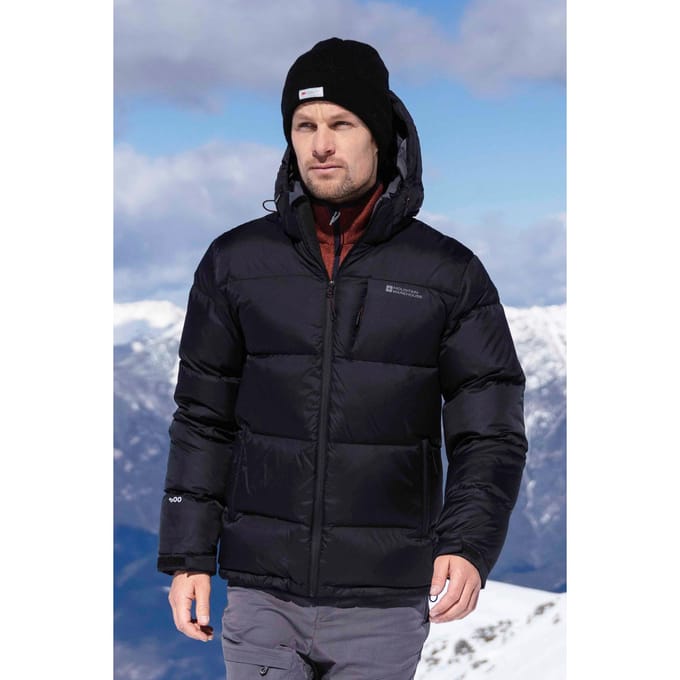 Mountain Warehouse Heren Frost II Extreme Donsjack (Jet Zwart)