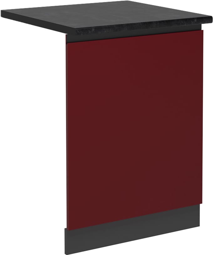 Vicco R-Line Vaatwasserfrontpaneel – 60 cm, WB Antraciet Rood