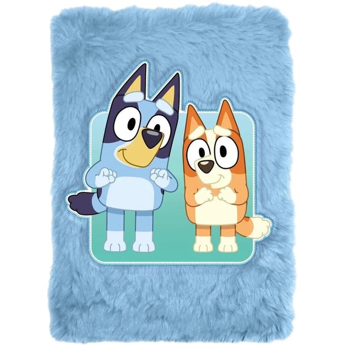 Bluey A5 notitieboekje met Pluche kaft - 15 x 21 x 2,5 CM