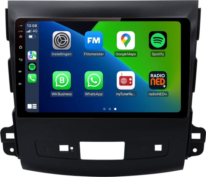 Carplay autoradio voor Mitsubishi Outlander | 2008 t/m 2012 | Android 13 | Draadloos Apple Carplay & Android Auto | 2GB + 32GB | 8-Core processor | Davilon | 2025 model | 2008 2009 2010 2011 2012 | Bluetooth & Wifi