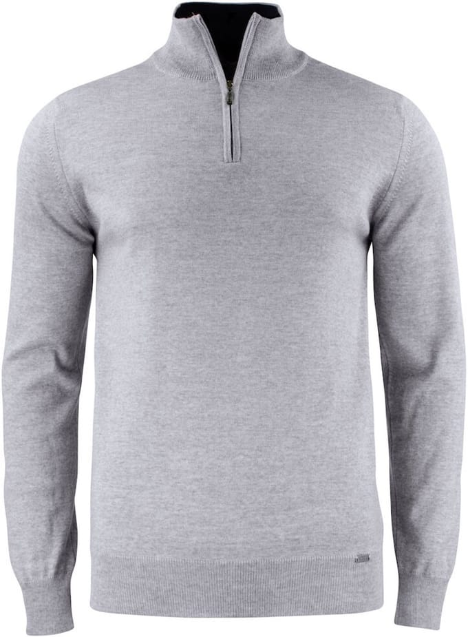 Cutter & Buck Everett HZ Sweater Heren 355420 - Grijs Melange - M