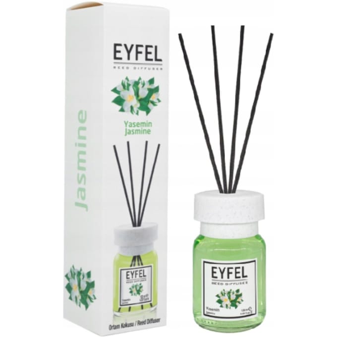 EYFEL - REED DIFFUSER - GEURSTOKJES - HUISPARFUM - JASMINE - 120ML